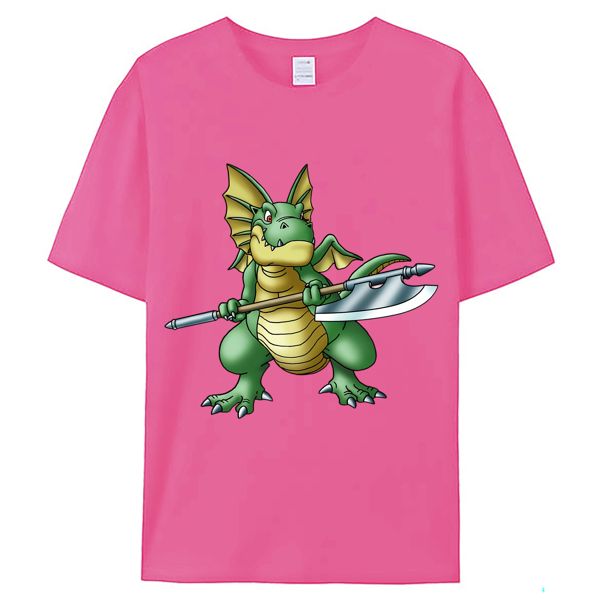 （画像用） ドラゴンクエスト Doragon Kuesuto Dragon Quest レディースカジュアルプリントTシャツ（綿100％）